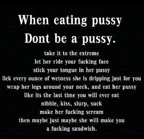 Eat pussy quotes